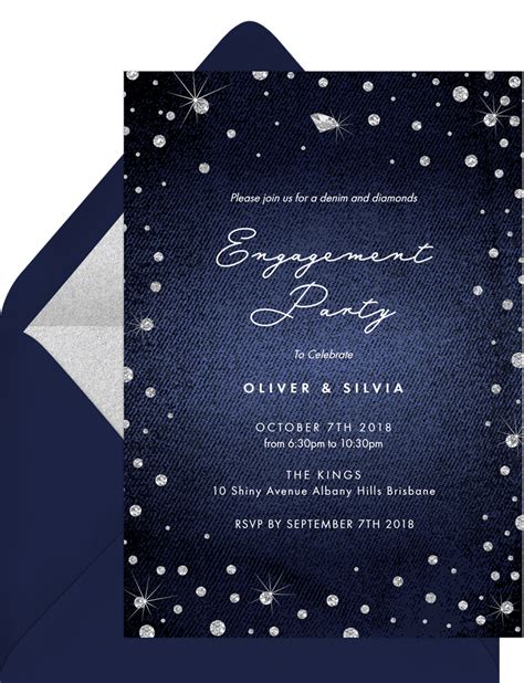 Denim And Diamonds Invitations | Greenvelope.com