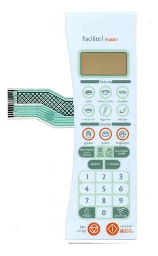 Membrana Teclado De Microondas Cms 40 Master Facilite MercadoLivre