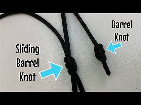 How To Tie A Barrel Knot Sliding Barrel Knot YouTube In 2024