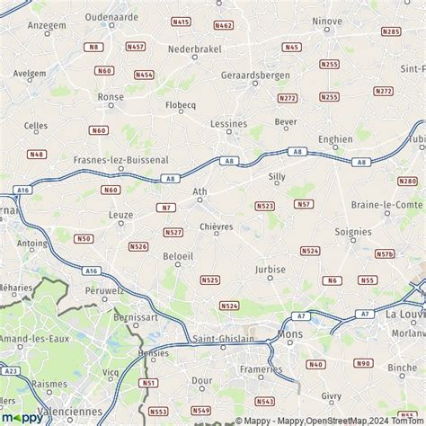 Carte Ath Plan De Ath Et Infos Pratiques Mappy