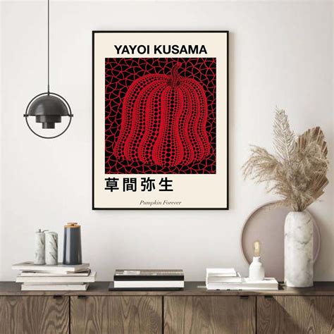 Yayoi Kusama Pumpkin, Yayoi Kusama Poster, Yayoi Kusama Print, Japanese ...