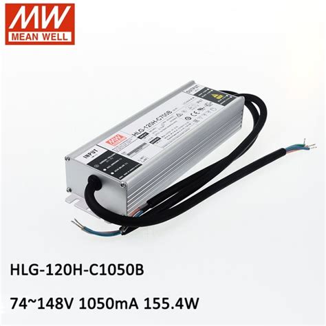 MEAN WELL HLG 120H C1050B 74V 148V 1050mA 150W Dimming LED Power Supply