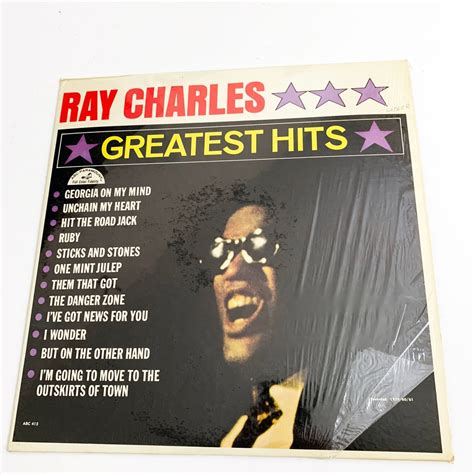 Vintage Ray Charles Greatest Hits Lp Record Album Vinyl 1962 Lp 12 In