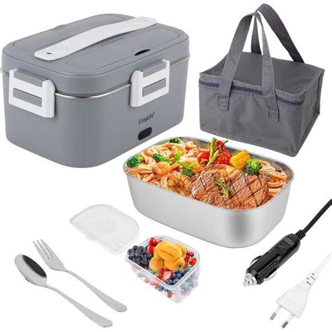 Gamelle Chauffante 75W Lunch Box Chauffante Electrique 12V 24V 220V