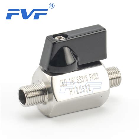 Npt Thread Male Male Stainless Steel Mini Ball Valve Fvf Industry Co