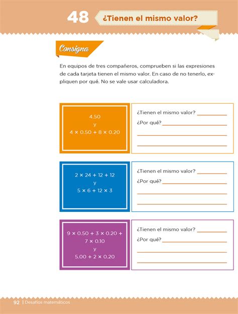 Desafíos Matemáticos Cuarto grado 2020 2021 Página 92 de 257 Libros