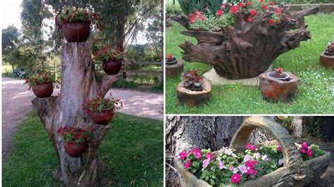 DECORE SEU JARDIM TRONCOS YouTube