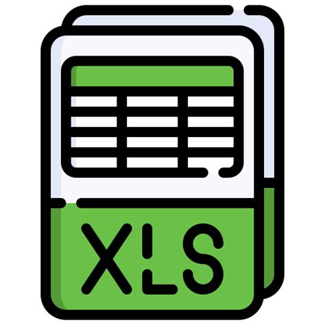 Icono De Archivo Xls Generic Outline Color