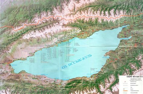 Issyk Kul Map • mappery