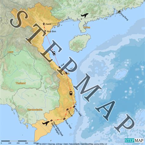 Stepmap Vietnam Landkarte F R Vietnam