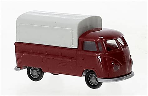 Brekina 32984 VW T1b Pritsche Dunkelrot 1960