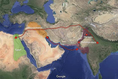 Indus Valley Civilization World Map