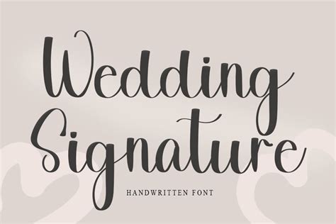 Wedding Signature Font - Free Fonts