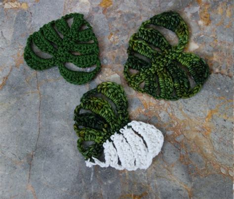 Monstera Leaf Coaster Crochet Pattern