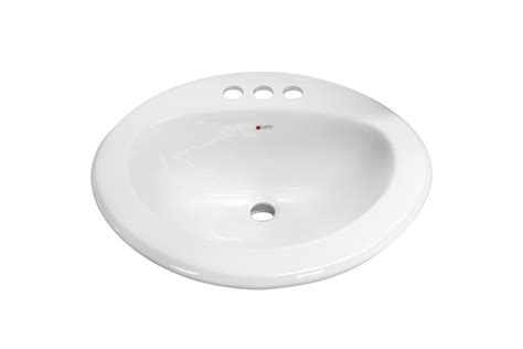 Limsa Lavabo De Sobreponer Ovalado Color Blanco Para Mezcladora