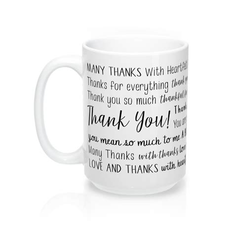 Thank You Mug – My Mugs & Kisses