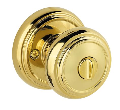 Baldwin Alcott Bed/Bath Door Knob in Polished Brass - Walmart.com