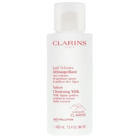 Clarins Velvet Cleansing Milk 400 Ml With Alpine Golden Gentian And Lemon