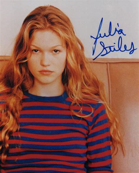 Julia Stiles Signed Autograph 8x10 Photo Sexy Young Save The Last