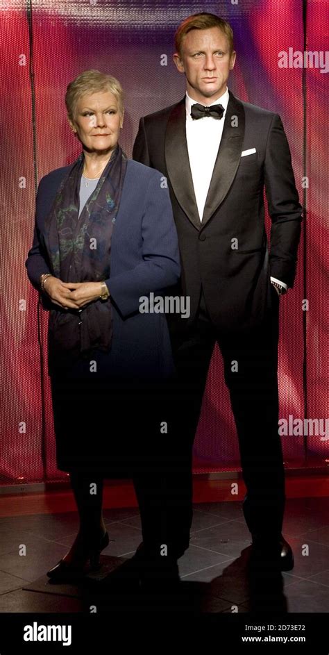 New Waxworks Of Daniel Craig As James Bond And Dame Judi Dench As M Are