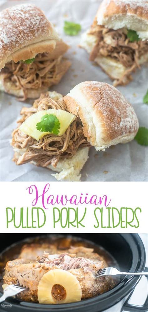 Crockpot Hawaiian Pulled Pork Sliders Recipe Dinner Recipes Crockpot Pulled Pork Sliders