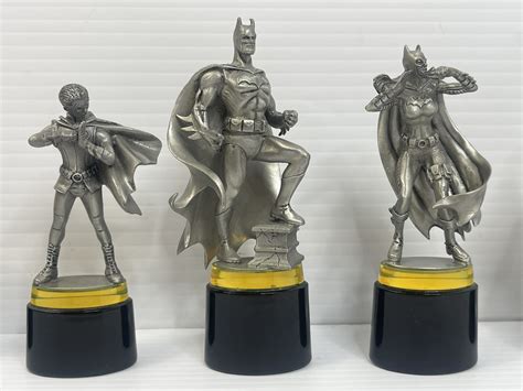 batman gotham city led projection chess set noble collection dc comics