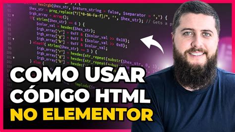 Como Adicionar C Digo Html No Elementor Wordpress Youtube