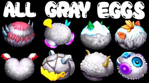 All Gray Eggs My Singing Monsters Monsterbox In Incredibox Youtube