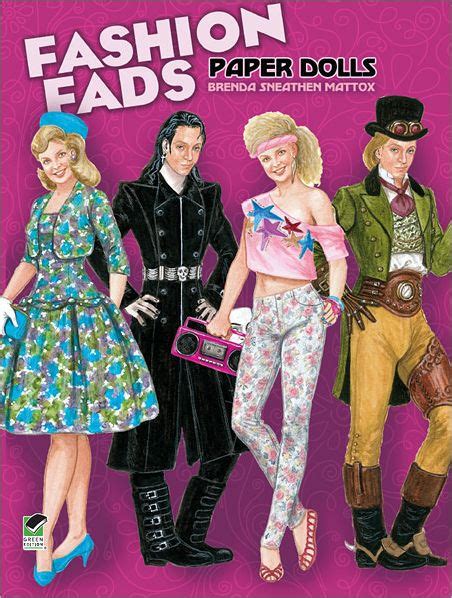 Fashion Fads Paper Dolls By Brenda Sneathen Mattox Paperback Barnes