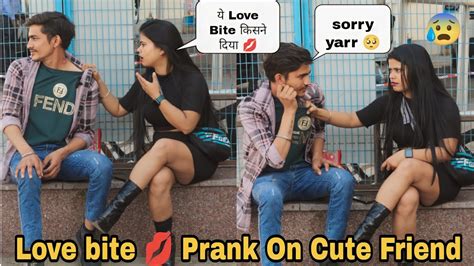 Love Bite💋 Prank On Cute Friend सोचा नहीं था ऐसा होगा 😭 Rk Prank Tv