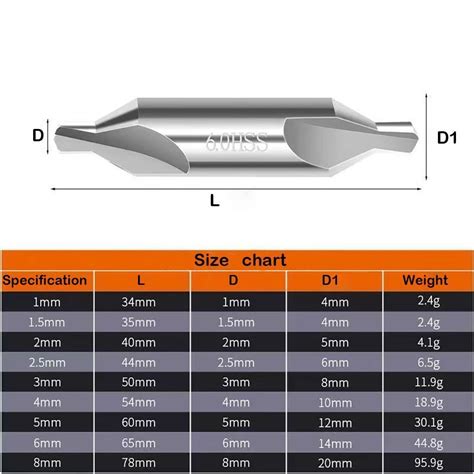 Drill Countersinks Angle Bit Hss Combined Center Drills Center Drill