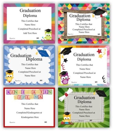 Preschool Graduation Certificate