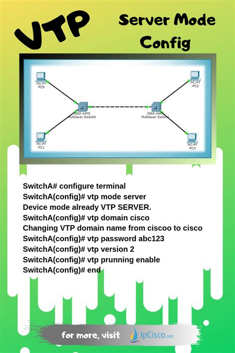 VTP Server Mode Configuration Networking Basics Cisco Networking