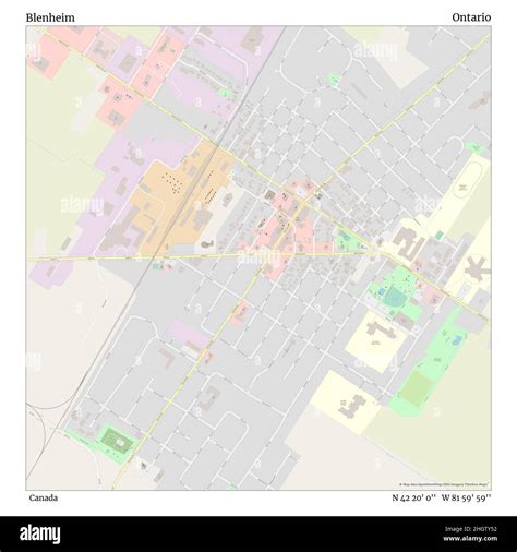 Blenheim ontario map Cut Out Stock Images & Pictures - Alamy