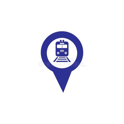 Train Station Map Icon Clipart