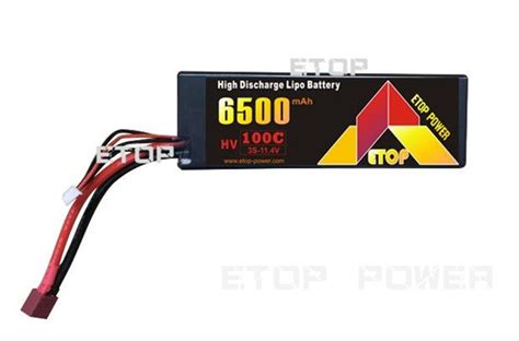 ETOP 6500mAh 100C 3S 11 4V Hard Case HV LiPO Battery