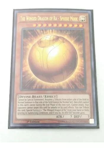 Dragon Alado Ra Modo Esfera Ultra Raro Sphere Mode Yugioh Meses Sin