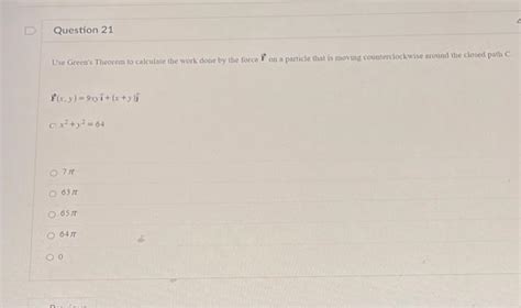 Solved F X Y 9xyi X Y J X2 Y2 64 7π 89π 65π 6 π 0