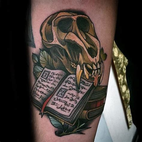 75 Book Tattoos For Men Reading Inspired Design Ideas