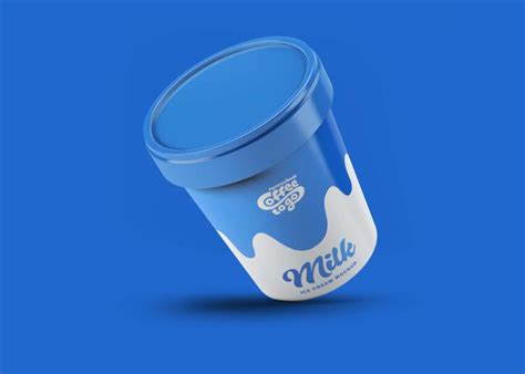 Free Medium Ice Cream Cup Mockup