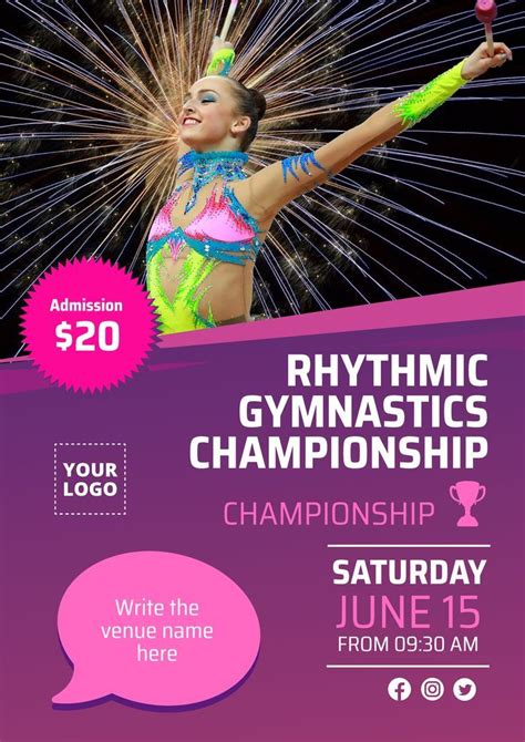 Online Gymnastics Championships Flyer Gymnastics Championships