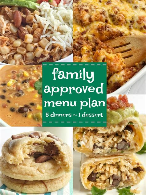 Menu Plan - Together as Family