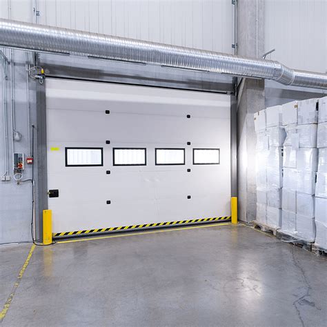 Electrical Pu Sandwich Panel Secure Insulated Industrial Sliding Doors