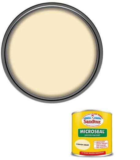 Sandtex Microseal Seal Smooth Masonry Paint Test Pot Cornish Cream Ml