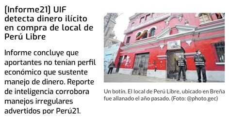 Luis Felipe Esteves On Twitter Informe De Uif Seg N Publica Per