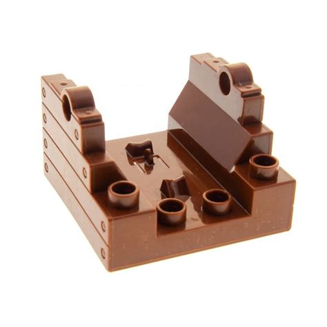 1 X Lego Duplo Kanone Halter Reddish Rot Braun 4x4 Sockel Cannon Base