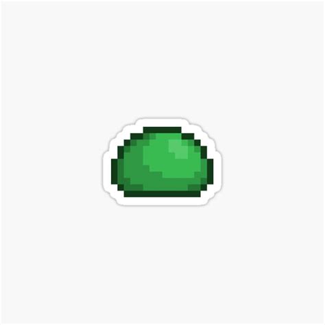 "Terraria Green Slime" Sticker for Sale by trueEqualas | Redbubble