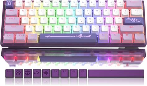 Amazon In Buy Womier WK Purple Keyboard Mechanical Keyboard Hot Swappable Ultra