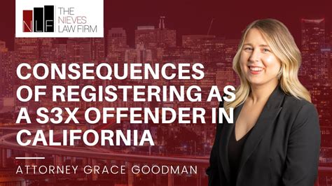 Consequences Of Registering As A Sex Offender In California The