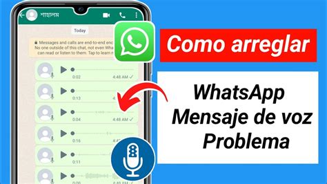 Cómo Solucionar El Problema De Los Mensajes De Voz De Whatsapp Nuevo 2024 Problema Con Los